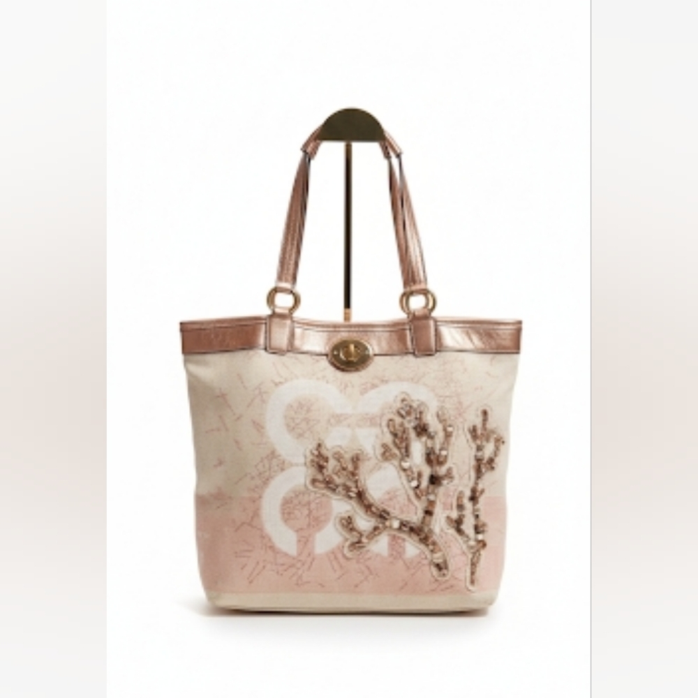 Coach 2011 Audrey "Leigh" Slim Tote Coral Reef EUC